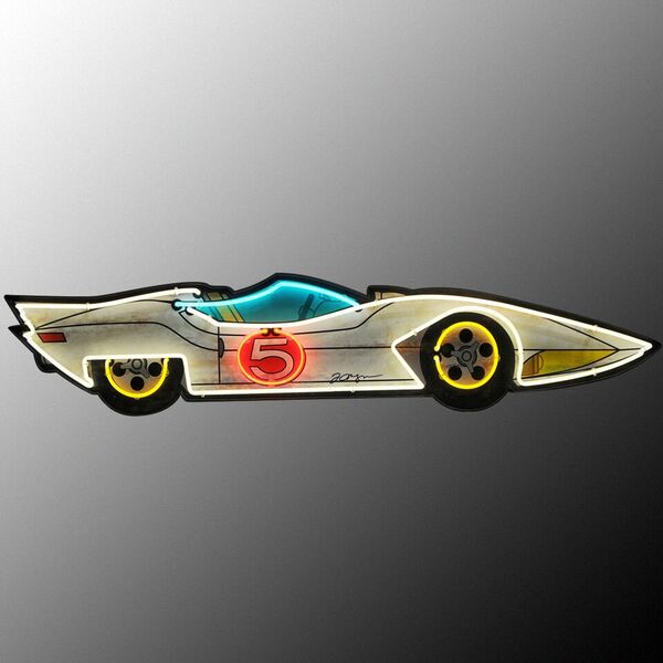 The Mach 5 vector drawing  Speed racer car, Speed racer cartoon,  Futuristic cars